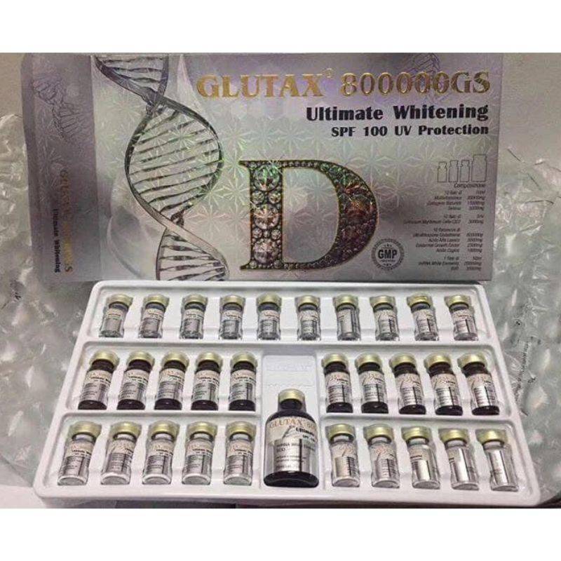 Set truyền trắng Glutax 800000GS Ultimate Whitening